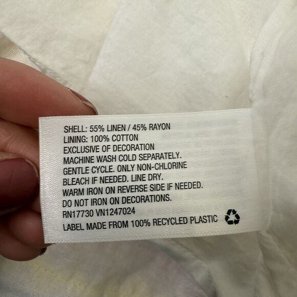 Lisa Marie Fernandez x Target Dress XXS Boho Ric Rac Flare Oversized Coquette - Picture 7 of 11